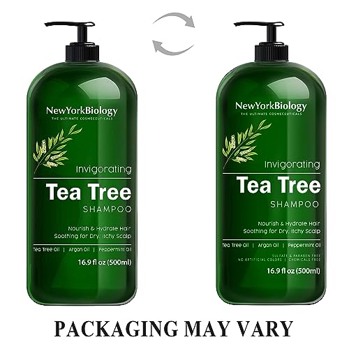 New York Biology Tea Tree Shampoo – Deep Cleanser – Relief For Dandruff And Dry Itchy Scalp – Therapeutic Grade - Helps Promote Hair Growth thumb #2
