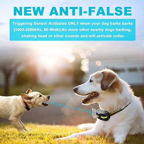 PetYeah Dog Bark Collar-5 Adjustable Sensitivity and Intensity Levels-Dual Anti-Barking Modes-Rechargeable/Rainproof/Reflective -No Barking Control Dog Shock Collar for Small Medium Large Dog - Thumbnail 6