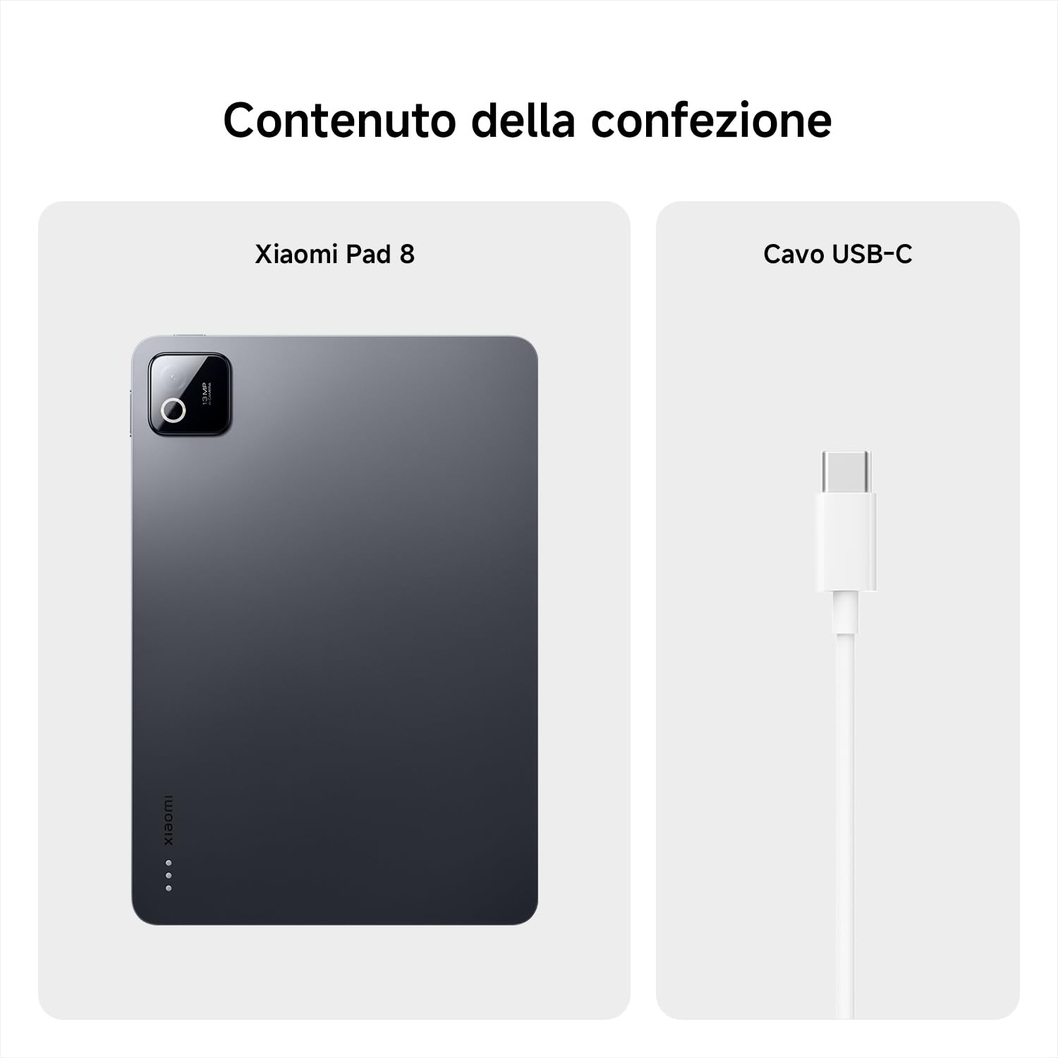 XIAOMI Pad 8, Tablet 11,2'', 8+256 GB, Snapdragon® 8s Gen 4, Batteria 9200 mAh, Display cristallino 3.2K 144 Hz, HyperAI, Blu, Garanzia 2 anni del produttore+1 anno extra, Caricatore non incluso