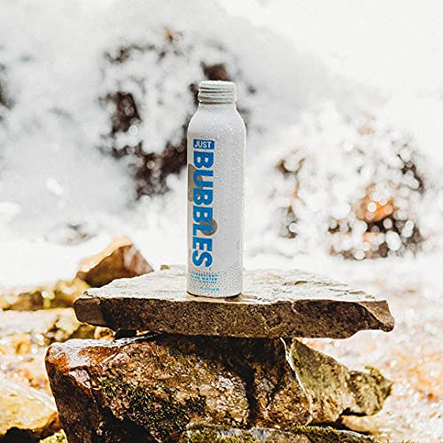 Image of JUST Bubbles - Pure Premium Sparkling Spring Water in a Fully Recyclable Reusable Eco-Friendly Bottle - 100% Mountain-Sourced Carbonated Water with Naturally Occurring Minerals, 16 Fl Oz (Pack of 12)