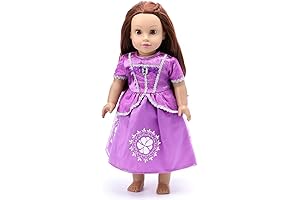 18-Inch Girl Doll Clothes Princess Rapunzel Dress Costume
