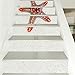 Adesivi Per Scale Adesivi Murali Adesivi Decorativi Per Scale Shell Starfish Ocean Series Villa Stair Stickers Adesivi Non-Curling Scala In Pvc Gli Adesivi Possono Essere Rimossi-100Cmx18Cm 6Pcs_9A