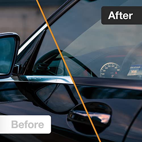 Image of 3M Black Out Trim Chrome Delete Vinyl Wrap Kit | 25ft Roll of 3m Scotchprint 2080 | Felt Edge Squeegee and Razor Blade Included (Satin, 2 inch by 25ft)