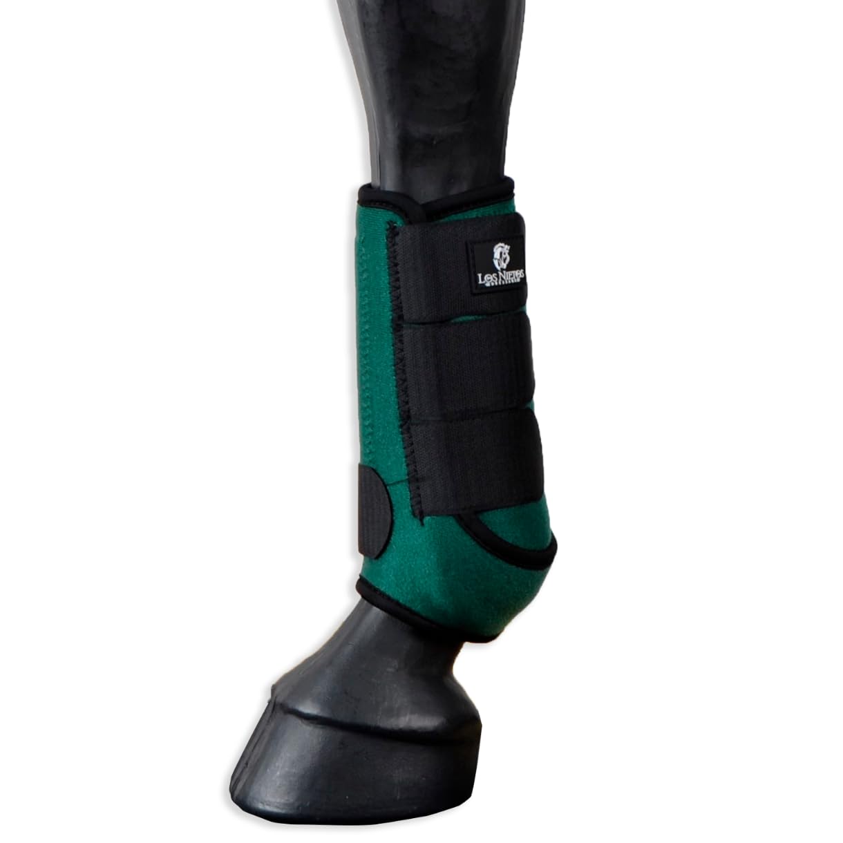 Protector Neopreno & Gel Memory Foam® , set de un par | Talla M | Color Verde | Equipamiento para el caballo | Producto de Guarnicionería | Tradición artesana | Los Nietos