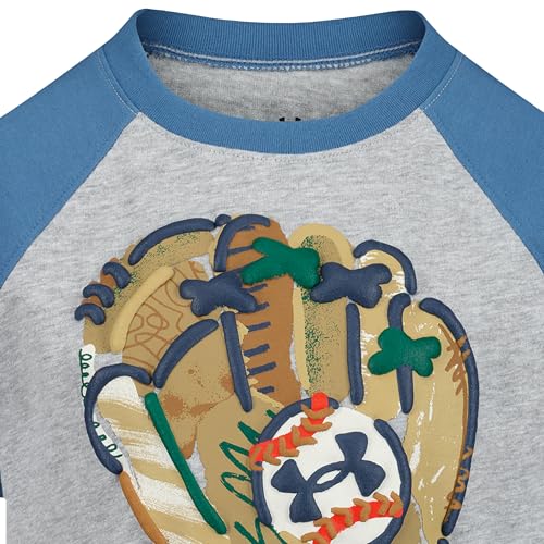 Image of Under Armour Boys Short Sleeve Baseball Graphic T-Shirt, Lightweight & Breathable, Relaxed Fit