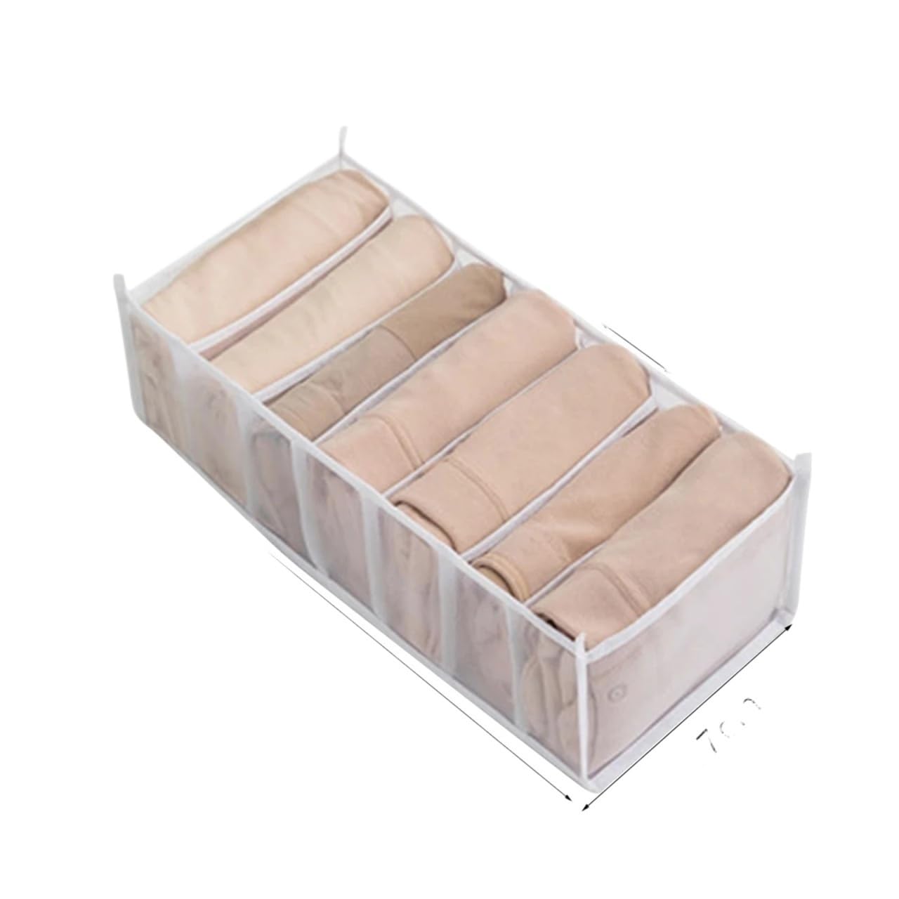 FVDZRFIE Sock Storage Box Fabric Underwear Bra Storage Box Sorting Panty Socks Compartment Drawer Organizer Home