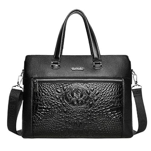 LANTIAN Laptop Bag Men Laptop Bags Business Leather Bag Shoulder Messenger Bags Work Handbag 14.1 Inches Computer Bag for