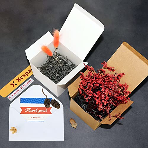 Xxcxpark 48 Pcs Brown Gift Boxes 4X4X4 Inches, Decorative Party Favor Gift Packaging Box With Lid For Diy Crafting, Cube, Cupcake, Kraft Present Boxes For Birthday, Wedding, Anniversary #TOP6