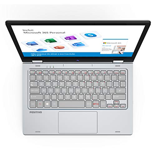 Notebook 2 em 1 Positivo Duo C4128C Intel Celeron 4GB 128GB 11.6