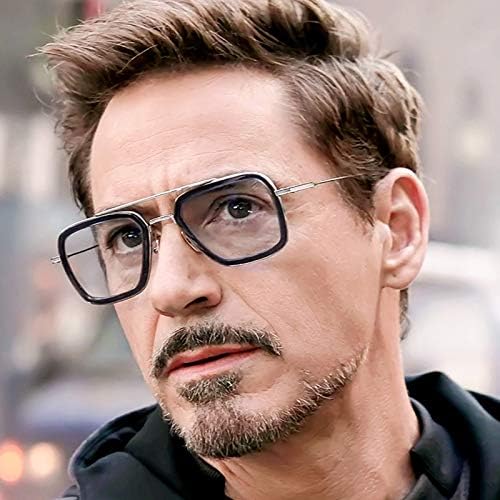 Miniatura 6 de YIJIA-YOUNG Tony Stark - Lentes de sol polarizados de material metálico para hombres y mujeres Iron Man y Spider-Man