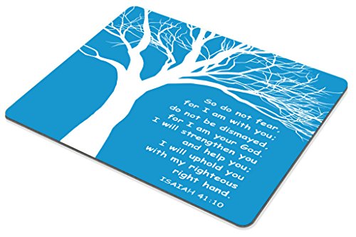 Smooffly Gaming Mouse Pad Custom,Christian Theme - Bible Verse Isaiah 41:10 Mouse Pad 9.5 X 7.9 Inch (240Mmx200Mmx3Mm) #TOP2
