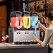 VEVOR Commercial Slushy Machine, 12Lx3 Triple Tank Frozen Drink Machine, 144 Cups Stainless Steel Margarita Smoothie Frozen Drink Maker, Slushie Maker for Home Party Restaurants Cafe Bars
