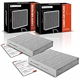 A-Premium 2-PC Cabin Air Filter with Activated Carbon Compatible with Porsche 911 2012-2019,