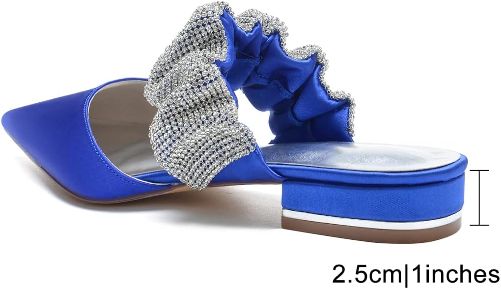 にこら 花嫁の先のとがったつま先の花嫁介添人の靴のための2.5cmの