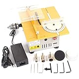 Multifunction Mini Table Saw Handmade Woodworking Bench Lathe Electric Polisher Grinder Cutting Saw
