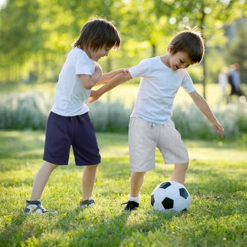 4 Pcs Boys Athletic Basketball Shorts Gym Workout Running Shorts Drawstring Activewear for Kids Soccer4