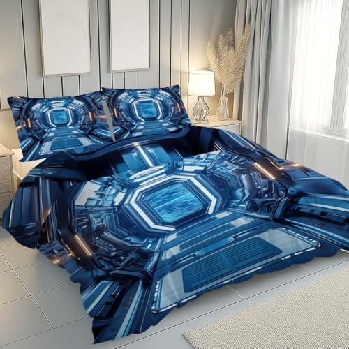 Housse de couette 220x240 fermeture eclair pour simplifier votre lit - 4