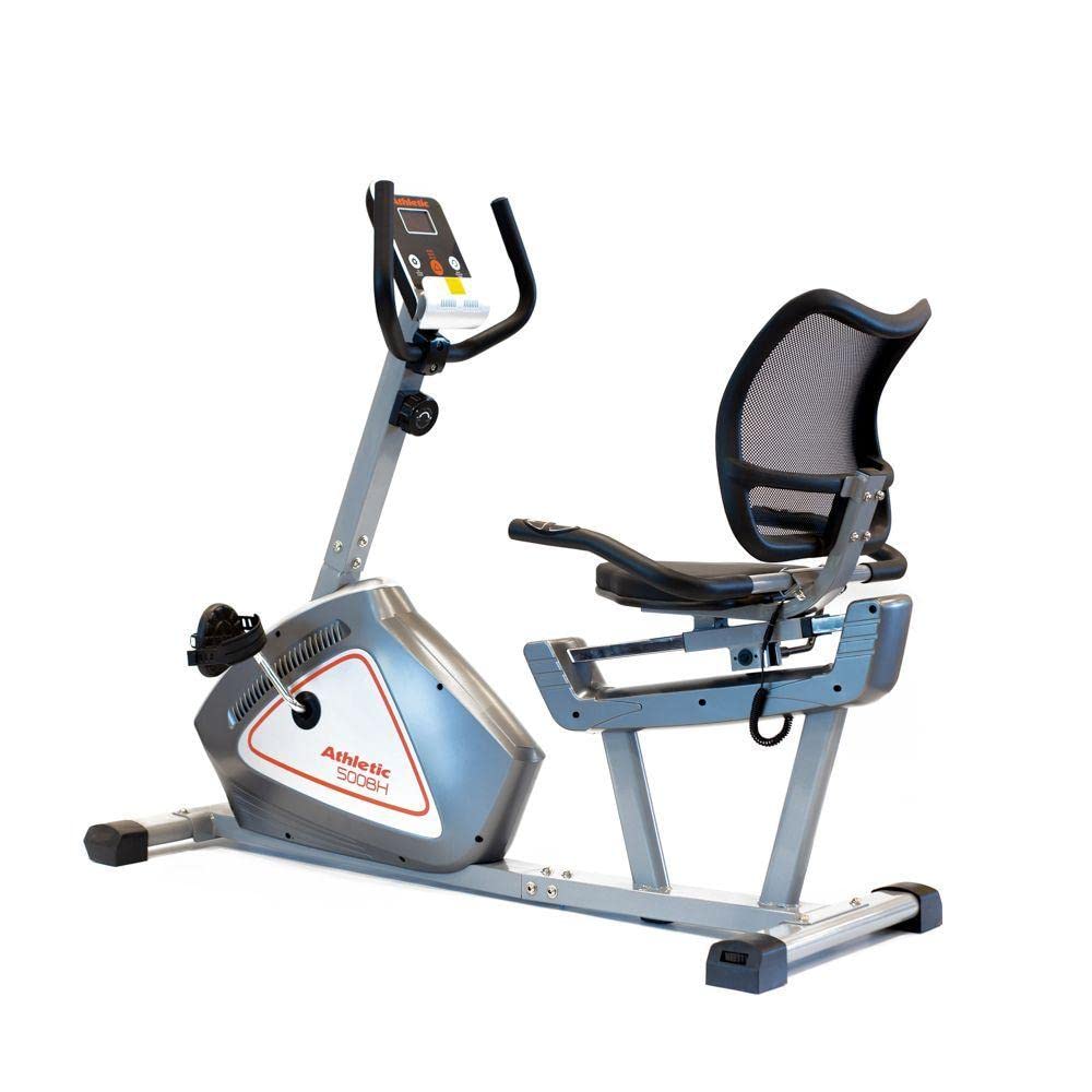 Bicicleta Ergométrica Horizontal Athletic 500BH Magnética 8 Níveis 110kg