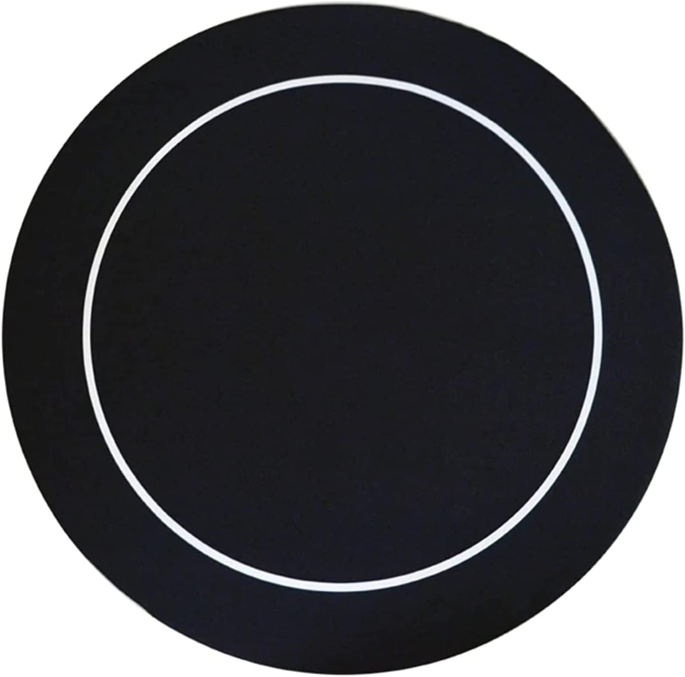 Portable Poker Table Top 138Cm Black Table Cloth Round Rubber Mat Poker Game Table Casino Layout Poker Cloth with Shoulder Bag Poker Game Mat Fun Game Night Supplies - Cool Casino Gift for Kid