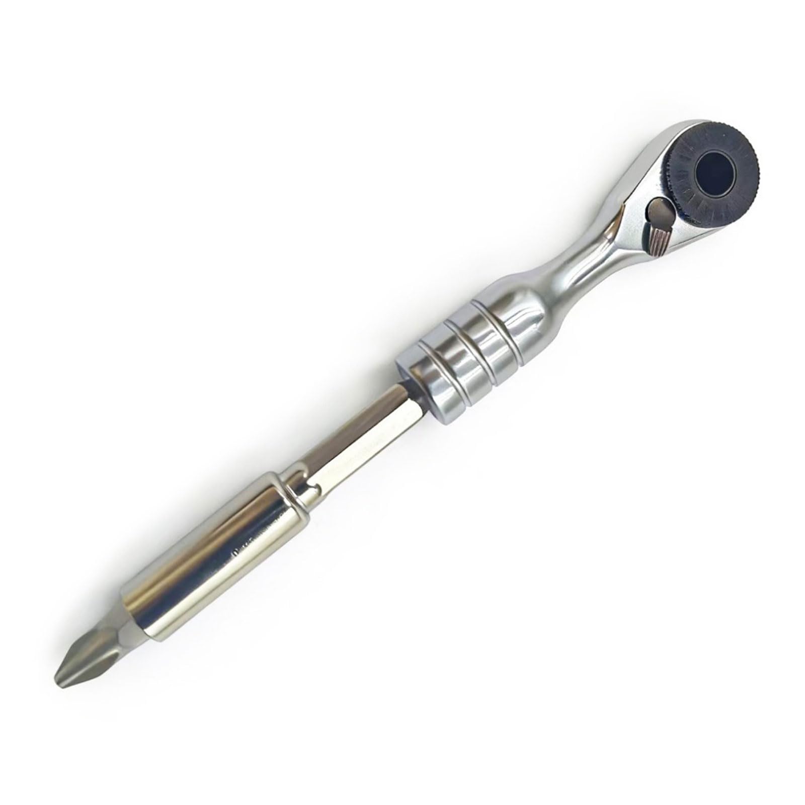Msioytog Compacts 1 / 4Inch Miniature Ratchets Wrench with Socket Precisions Design for Tight Space and Precisions Work Miniature Ratchets Wrench