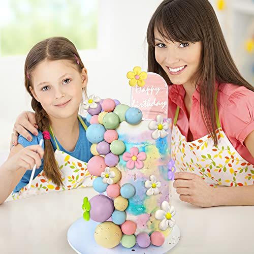 46 PCS Boho Groovy Cake Topper