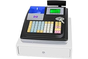7 Payment Methods Cash Register with Key Management