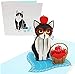 PopLife Playful Cat Pop Up Card, 3D Card For All Occasions - Cat Lover Card, Funny