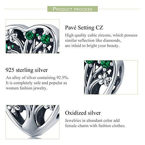 Breloque perle creuse en argent 925 anti-irritation pour transformer un vieux collier