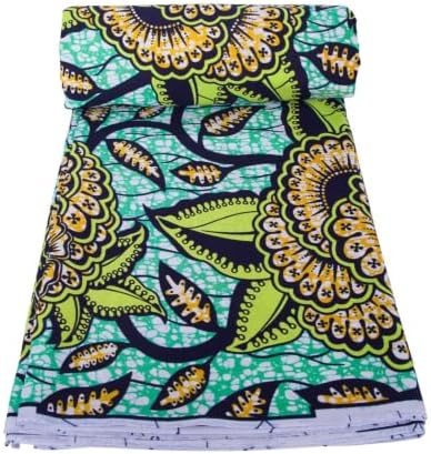 HollandaisWax Cotton African Ankara Wax Print Fabric 6 Yard Cloth DIY Crafts DIY Sewing Dresses fs1636 — view 3