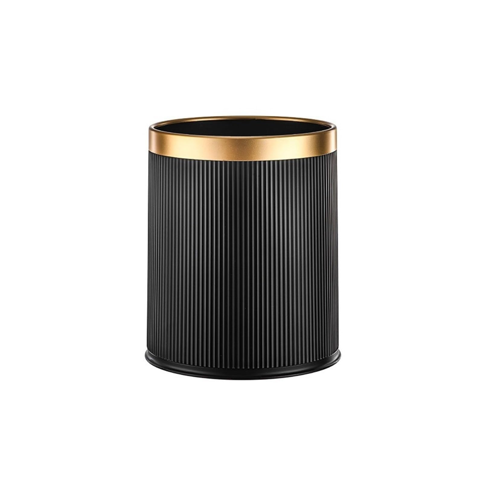 V2t9R4m7 Waste Bin Trash Can for Bathroom, Office Garbage for Kitchen,Open-Top Waste Bin Trash Can(Black)