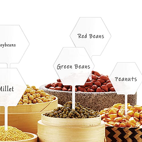 Clear Acrylic Cake Toppers, 15Pcs Blank Acrylic Cake Topper Hexagon Diy Birthday Cake Toppers, Personalized Cake Cupcake Toppers Blanks For Custom Wedding, Engagement, Birthday Party, Graduation, Anniversary Cake Decorations, 4 Inch #TOP6