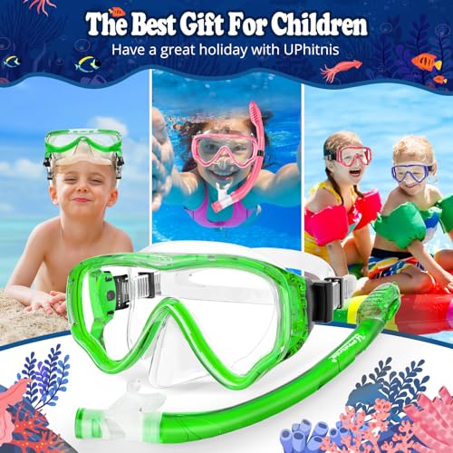 Gafas Snorkel Niño Kit de Buceo Infantil con Clip de Nariz y Enchufe de Oído 7