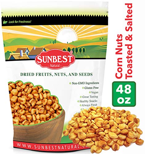 SunBest Corn Nuts Toasted & Salted (Toasted Corn, 3 Lb)