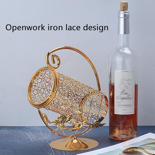 Casier à vin métal moderne range-bouteilles durable argent cuisine - 5