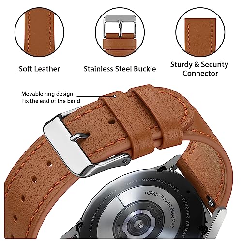 Image of Tobfit Leather 22mm Replacement Band Strap with Metal Buckle for Noise, Fire-Boltt, Boat, Amazfit, beatXp, Samsung Amazfit & Other 22mm Watches