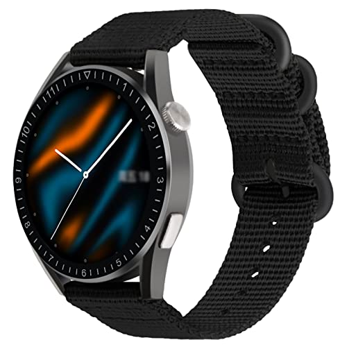 Zeit Diktator Correa de reloj de 22 mm compatible con Huawei GT 3 Pro 46mm,Huawei GT 3 46mm,Huawei GT Runner,HuaweiGT 2 46mm,Huawei GT 2 Pro,Huawei GT Classic,Huawei Watch 3 correa de reloj de nailon