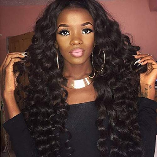 BLY 8A Brazilian Virgin Loose Deep Wave 3 Bundles Human Hair 300g Unprocessed Remy Mink Loose Curly Hair Extensions Weave Natural Color (24 26 28inches)