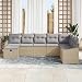 Generisch Sofa Set mit Kissen 9 pcs Poly-Rattan,Möbel,Gartenmöb...