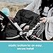 JJ Cole Winter Baby Car Seat Cover - Winter Car Seat Cover for Baby Seat or Stroller - Infant Car Seat Covers with Warm Sherpa Lining - Black