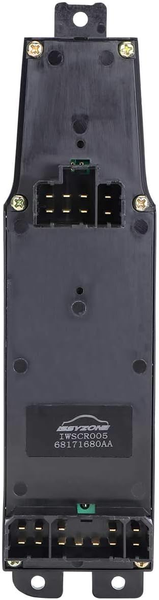 Joytutus Window Switch and Bezel Replacement for Ram 1500 2500 3500 Master Power Window Switch and Bezel (Gray) 68171680AA, 56049805AB, 641-00653L 2001-2010 Driver Window Switch