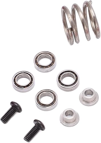 Miniatura 5 de Dilwe Kit de nudillos de dirección RC, conjunto de dirección de aleación de aluminio RC compatible con LC RACING 1/14 WLToys 1/14 144001 124018