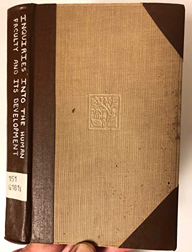 Inquiries into Human Faculty & Its Development ... B0008807ZW Book Cover