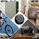 Air Tracker Tag Schlüsselfinder 4er Pack, Koffer Tracker Kompatibel mit Apple Wo ist? APP (Nur iOS), Bluetooth Key Finder für Gepäck/Taschen/Koffer/Brieftasche, Smart KeyFinder, Austauschbarer Akku