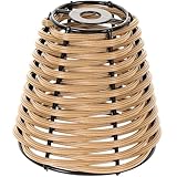 Petit abat-jour : conception de structure , vous pouvez utiliser abat-jour en forme de guirlande lumineuse pour décorer la guirlande lumineuse suspendue, lui apportant un look, adapté à votre style d'ameublement, abat-jour en rotin