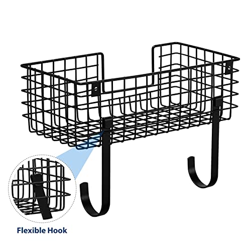 Ironing Board Hanger Iron Board Holder Wall Mount, Iron And Ironing Board Holder Wall Mount With Storage Baskets Laundry Room Iron Board Wall Mount Organizer Rack Wall Storage Rack For Bathroom, Black #TOP5