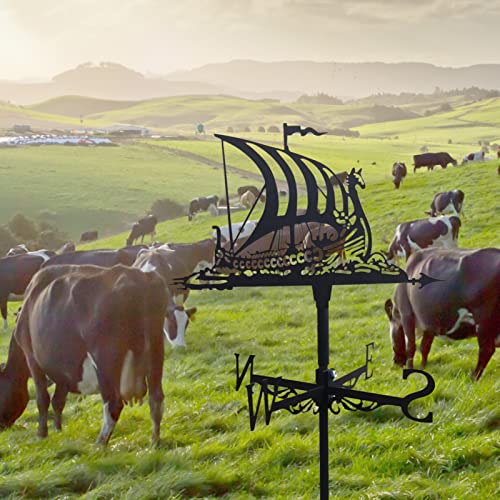 Kaxenig Wetterfahne Aus Metall, Windrichtungsanzeiger Windspiel Wetterfahne Fürs Dach,Wetterfahne Für Tiere, Dekorationen Für Gartenpavillon Im Freien – Bild 4