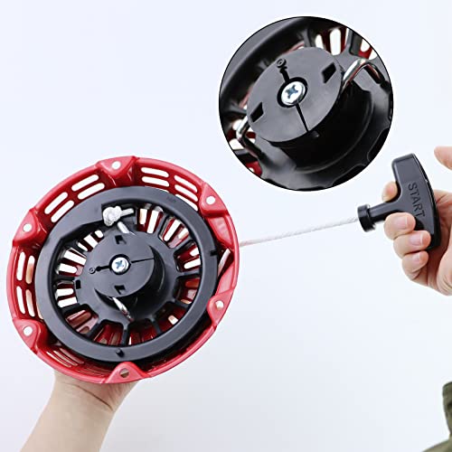 Image of KIKITE GX160 Pull Start Compatible with Honda GX120 GX200 5.5HP 6.5HP Engine 28400-Z4M-306ZB 27400-Z1T-702 Recoil Starter Assembly Curved Steel Rod Pawls