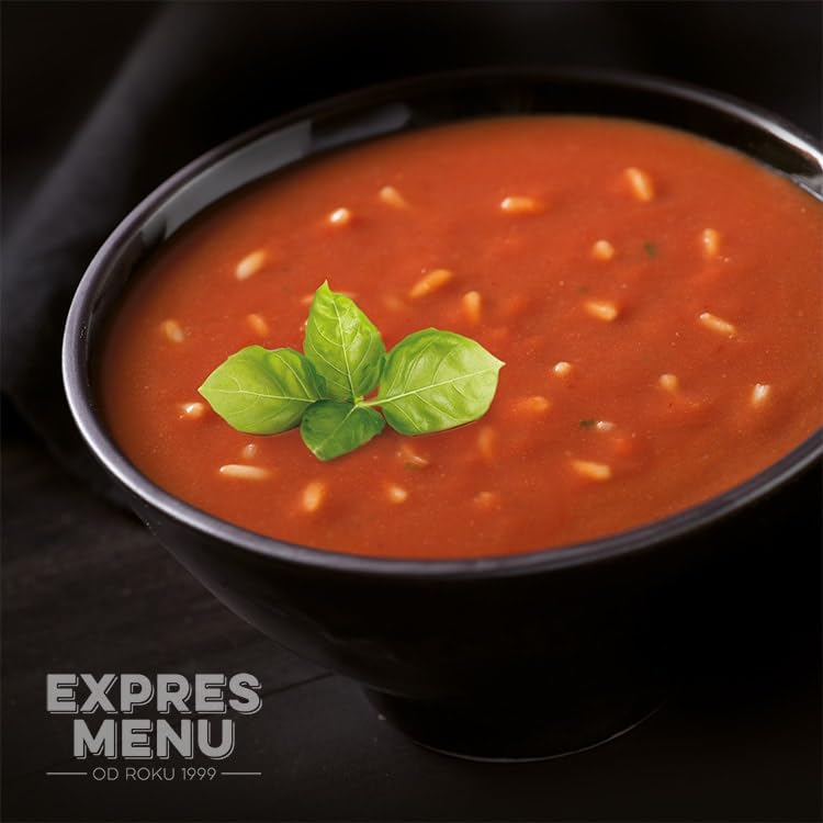 EXPRES MENU Italienische Tomatensuppe | Mit Reis, Olivenöl und Basilikum | Fertiggericht