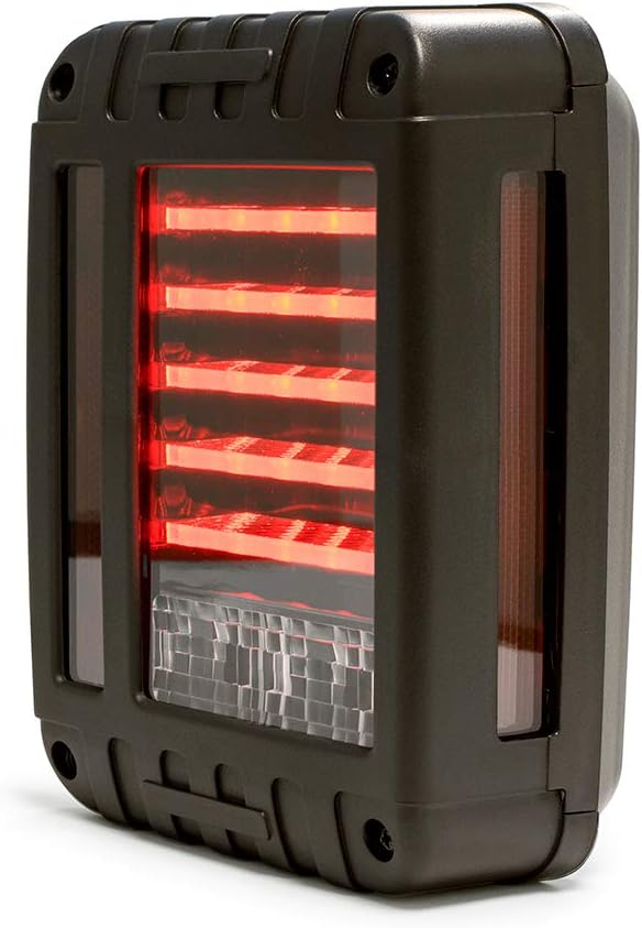 DV8 Offroad | TLJK-01 | LED Tail Lights for 2007-18 Wrangler JK | Direct Fit | Plug & Play | Dynamic Vehicle Appearance Upgrade | LED Upgrade | Horizontal Light Pattern