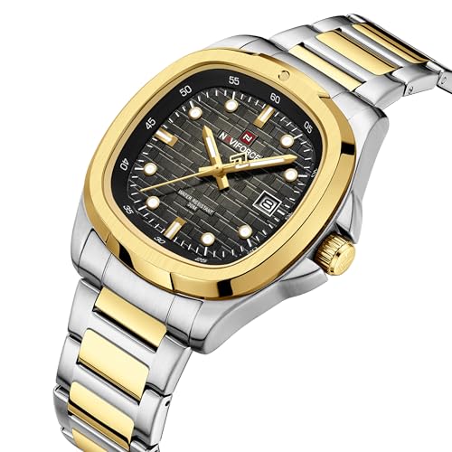 Image of NAVIFORCE NF9240 Square Unique Temperament Strap with dial Analog Watch